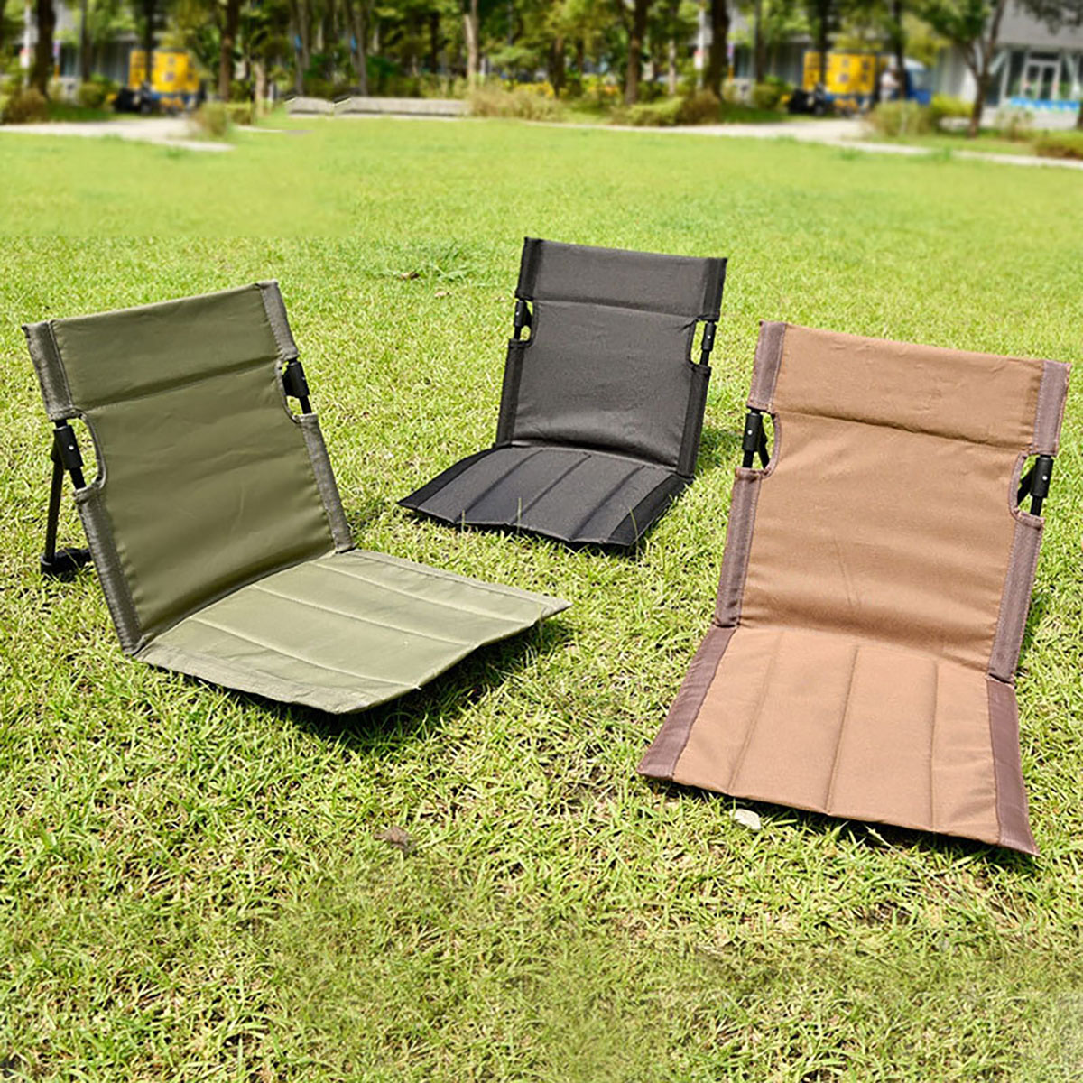 Ultra-Light Camping Folding Backrest Chair W/ storage Bags 2