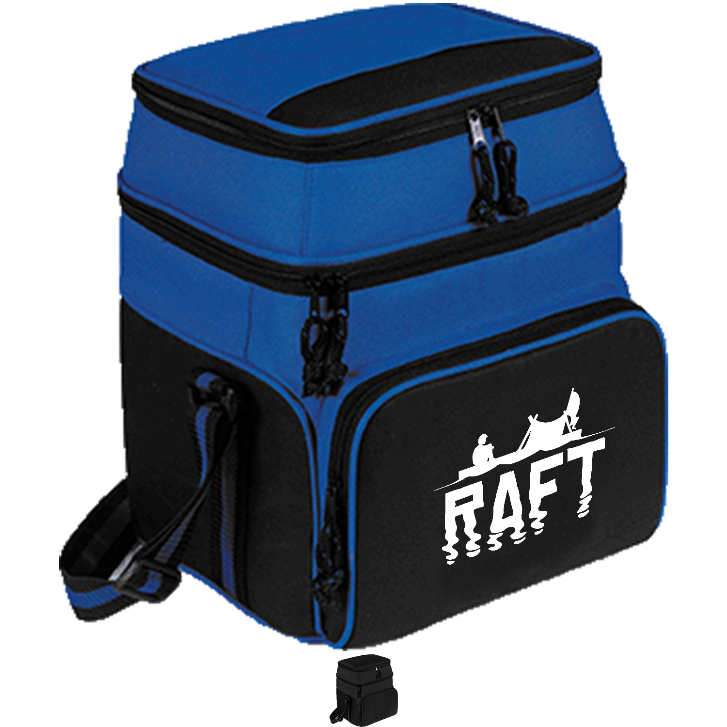 Premium 600D Insulated 24 Pack Cooler Bag w/ Multiple Pockets (11" x 14" x 9") 2