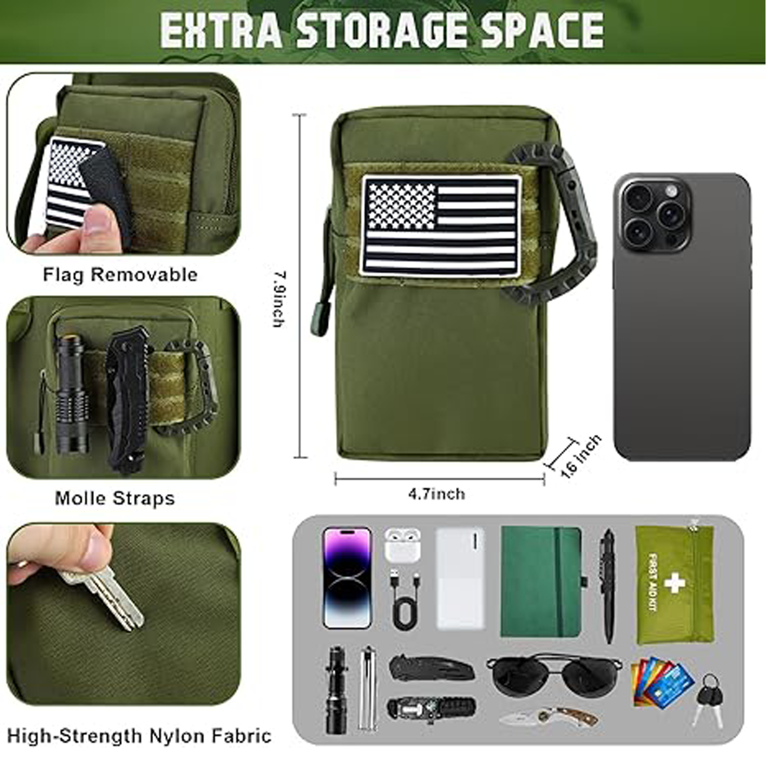Custom Oxford Camping Backpack - Large Hiking Travel bag 4