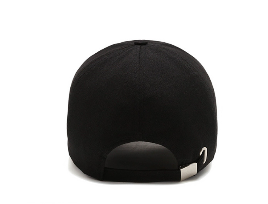 Embroidered Logo Wide-Brimmed Dome Baseball Cap 3