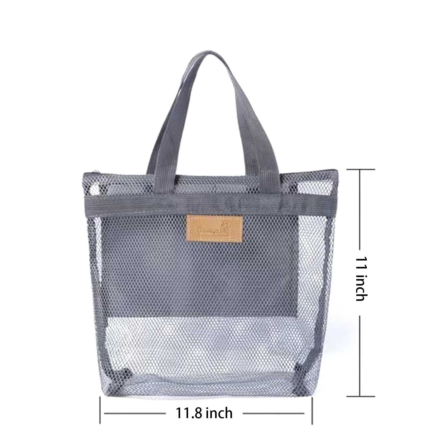 Swim & Travel Organizer Mesh Zipper Beach Tote Bag 6