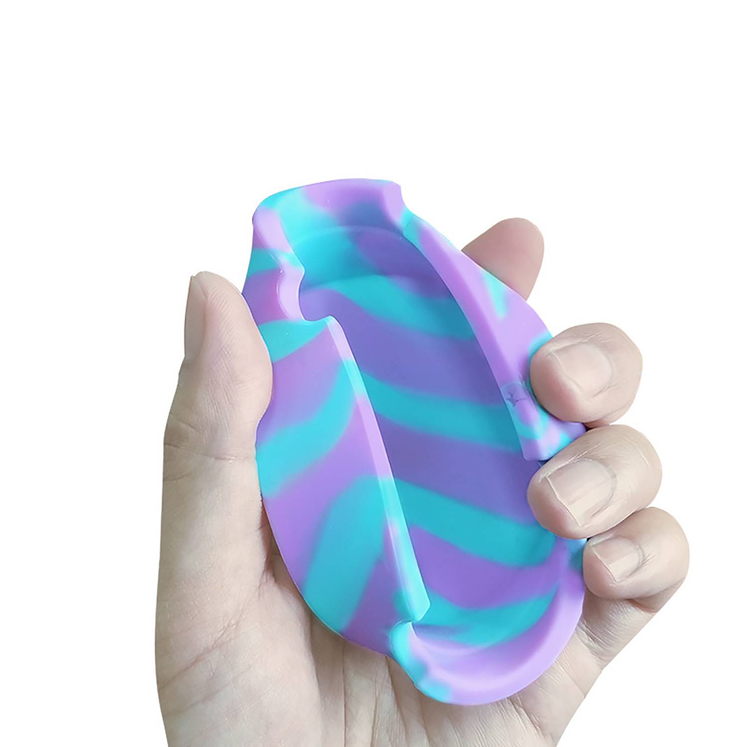 Round Silicone Heat Resistant Ashtray 7