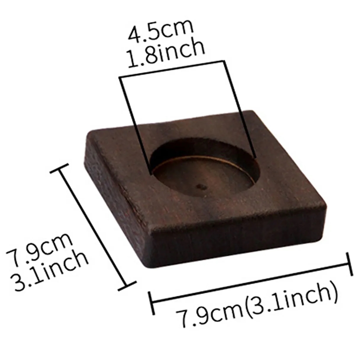 Wood Candle Holders with Tea Light 5