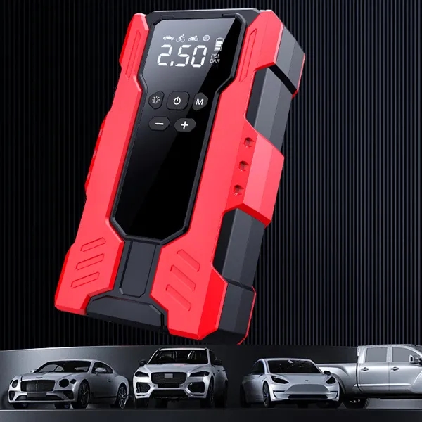 12V Car Emergency Jump Starter with Air Compressor 7