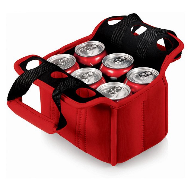 Neoprene 6 Bottle and Can Cooler, custom koozie with logo imprint 3