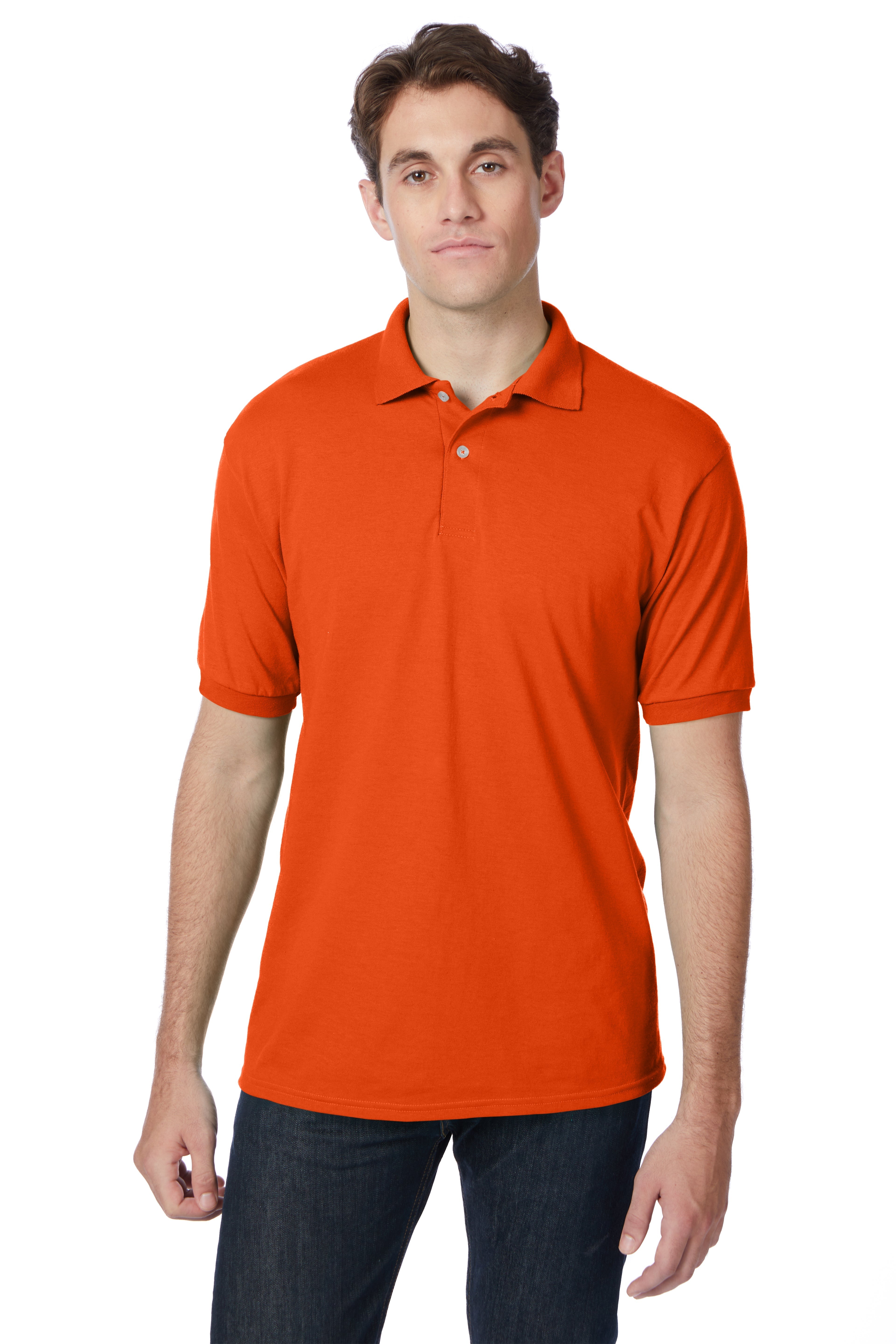Hanes EcoSmart® Jersey Polo Shirt 8