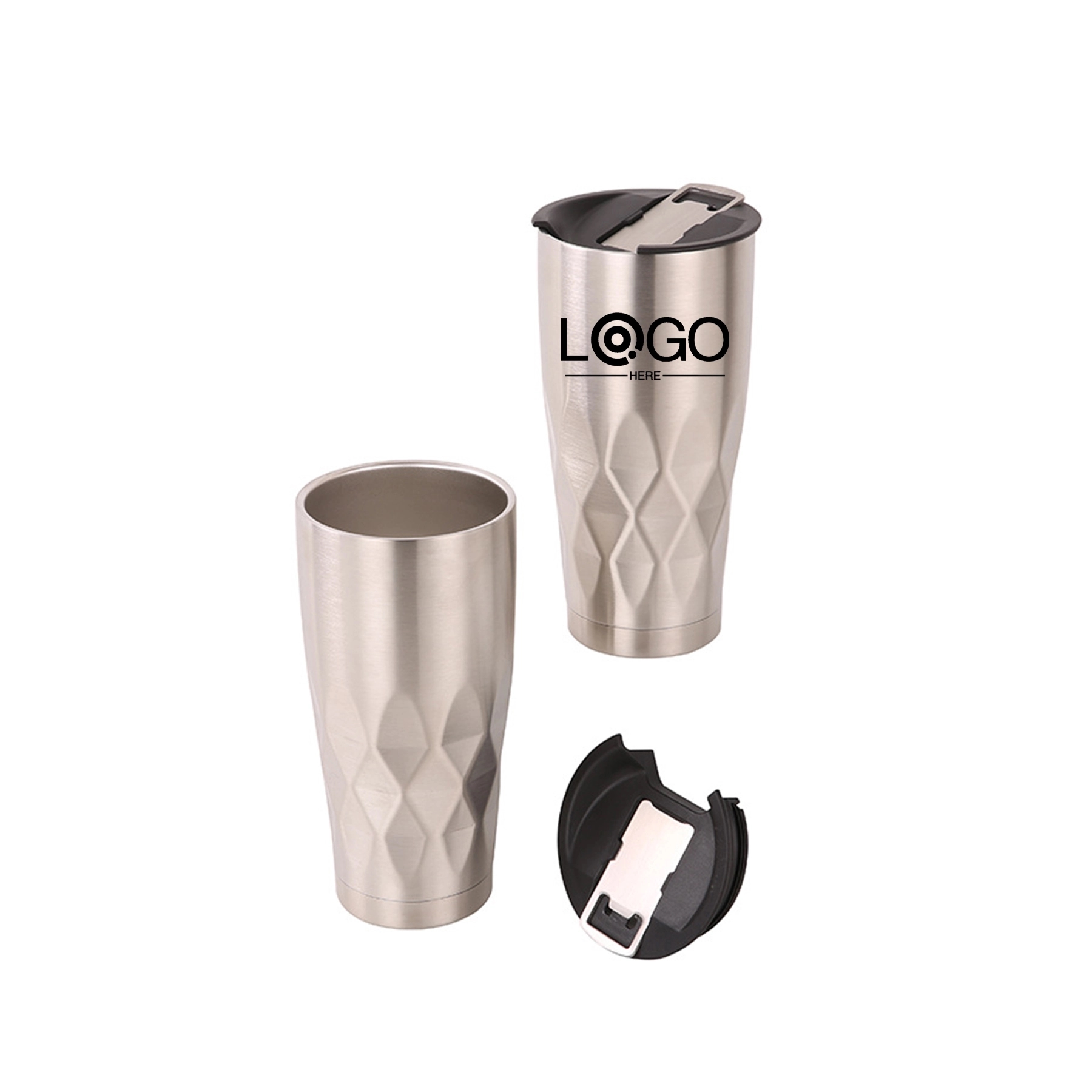 Stainless Steel Rhombus Tumbler 2