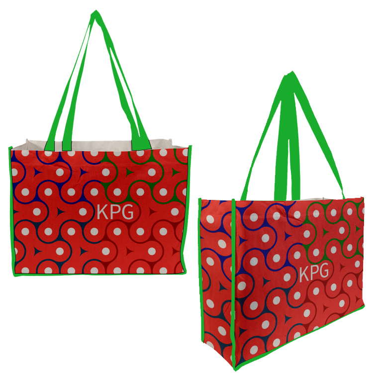 Full Side Gusset Vibrant Cotton Tote, custom tote bag with logo imprint 3