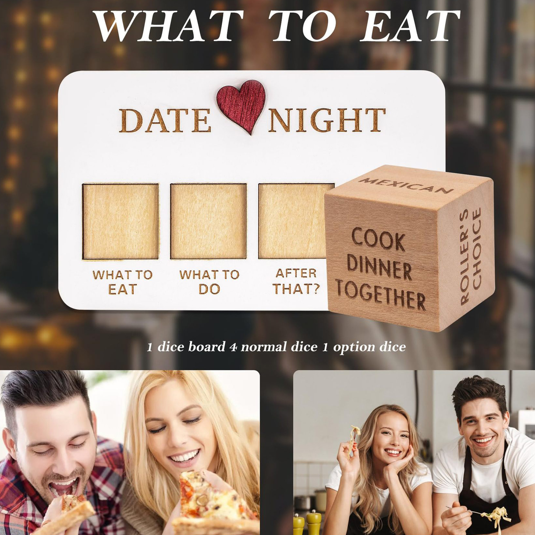 Romantic Date Night Dice Game for Couples Valentine's Day Gift 3