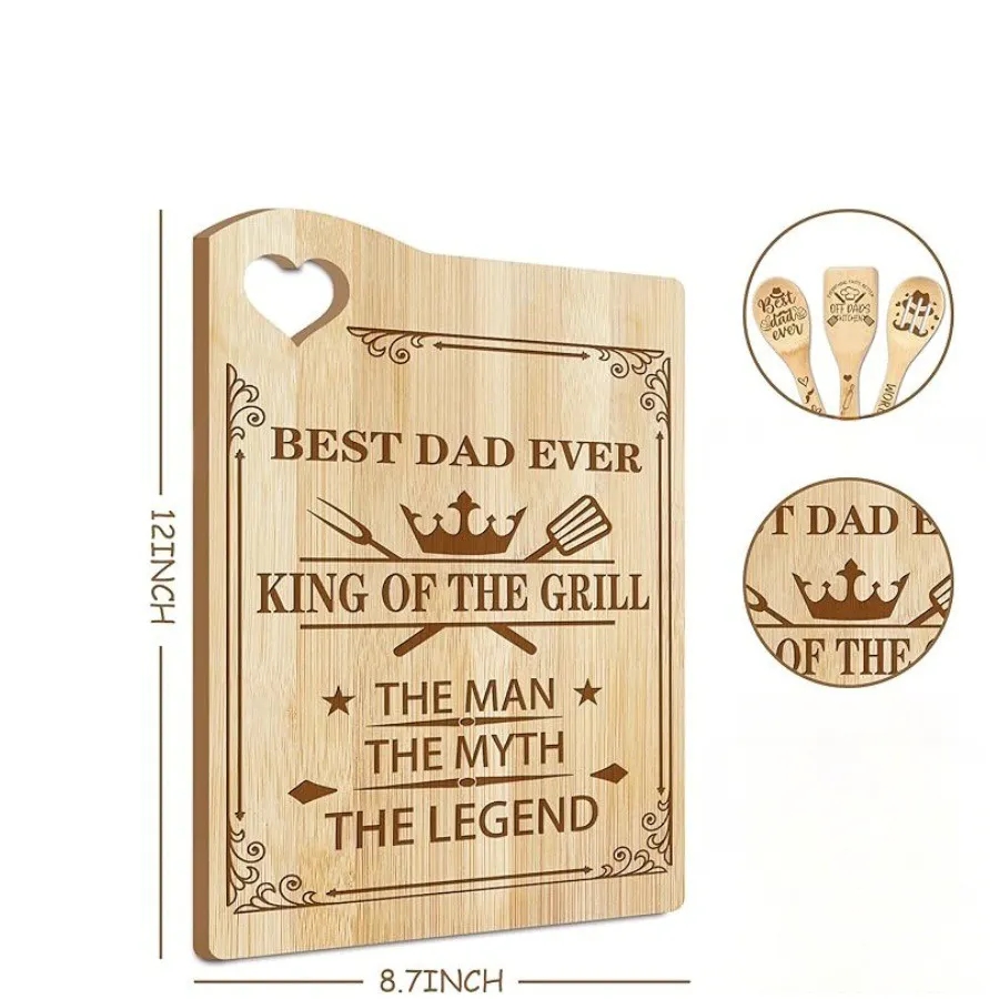 4 Piece Bamboo Chopping Board Set 5