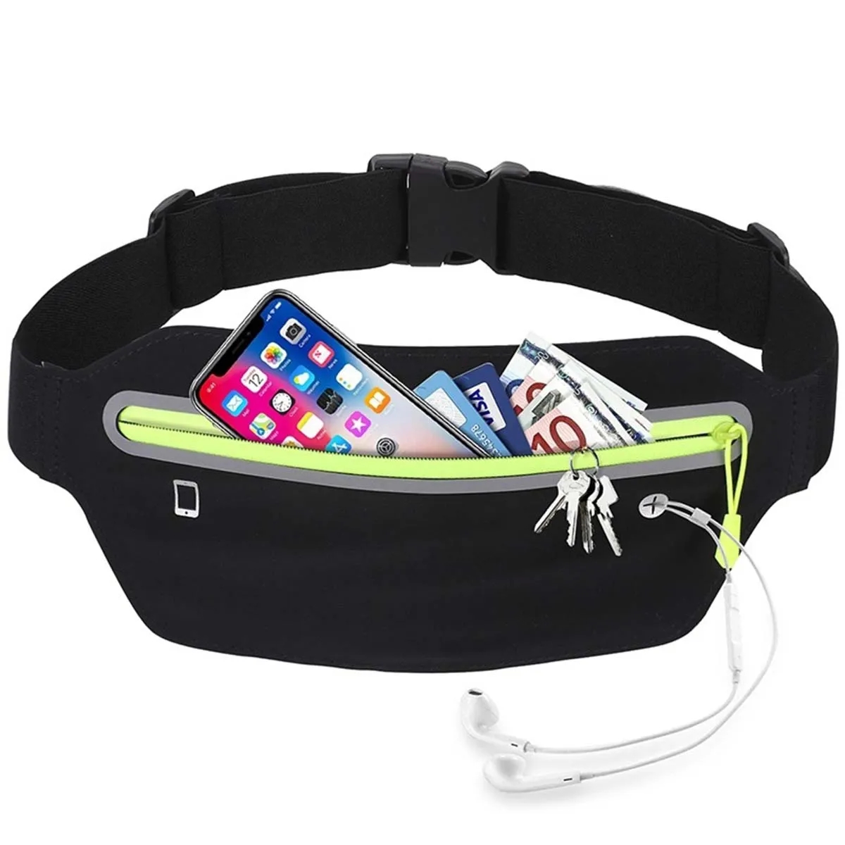 Outdoor Slim Running Sports Fitness Belt Waist Fanny Pack 5