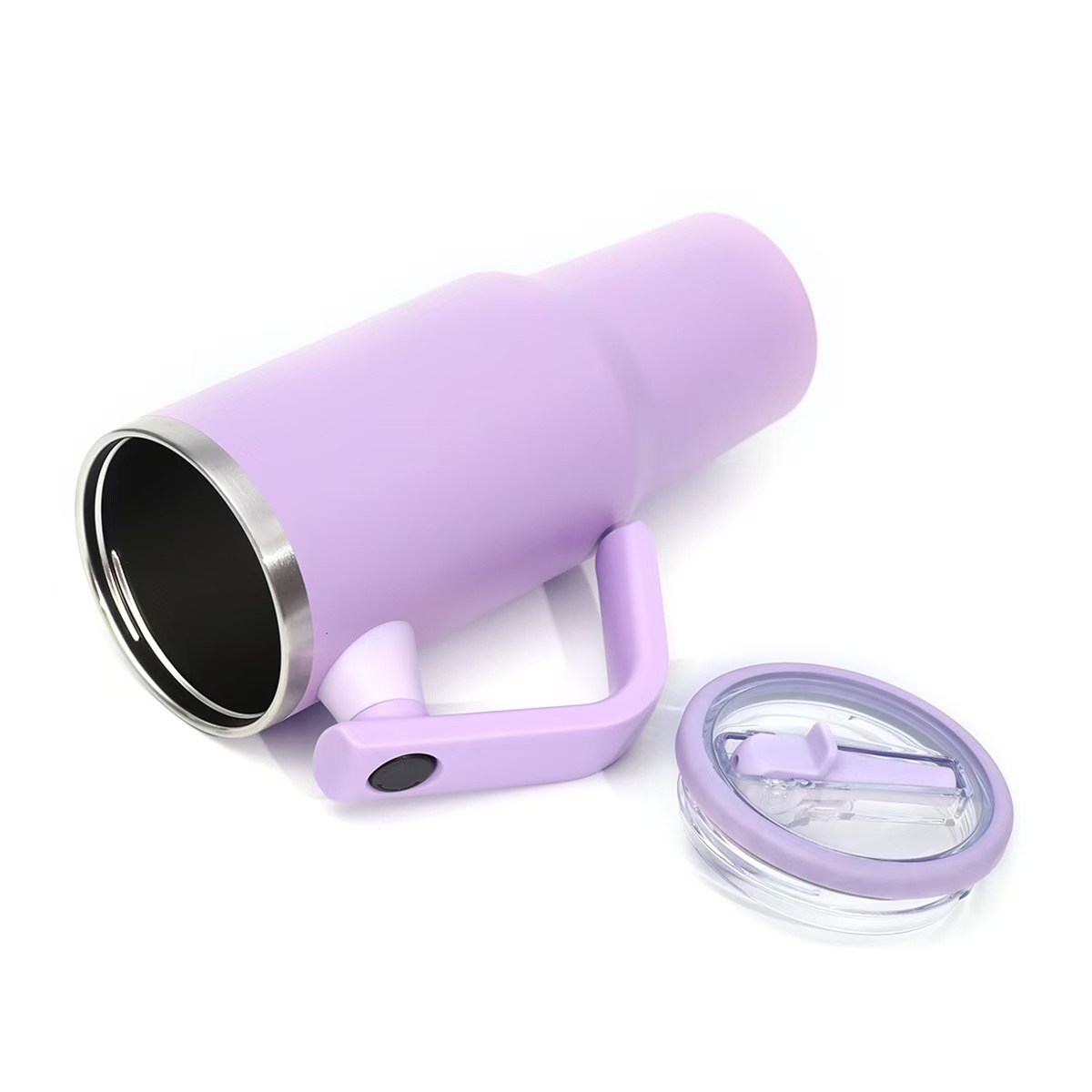 20oz, 30oz, 40oz Vacuum Stainless Tumbler With Rotatab Handle And Straw For Travel, Outdoors, Sport 2