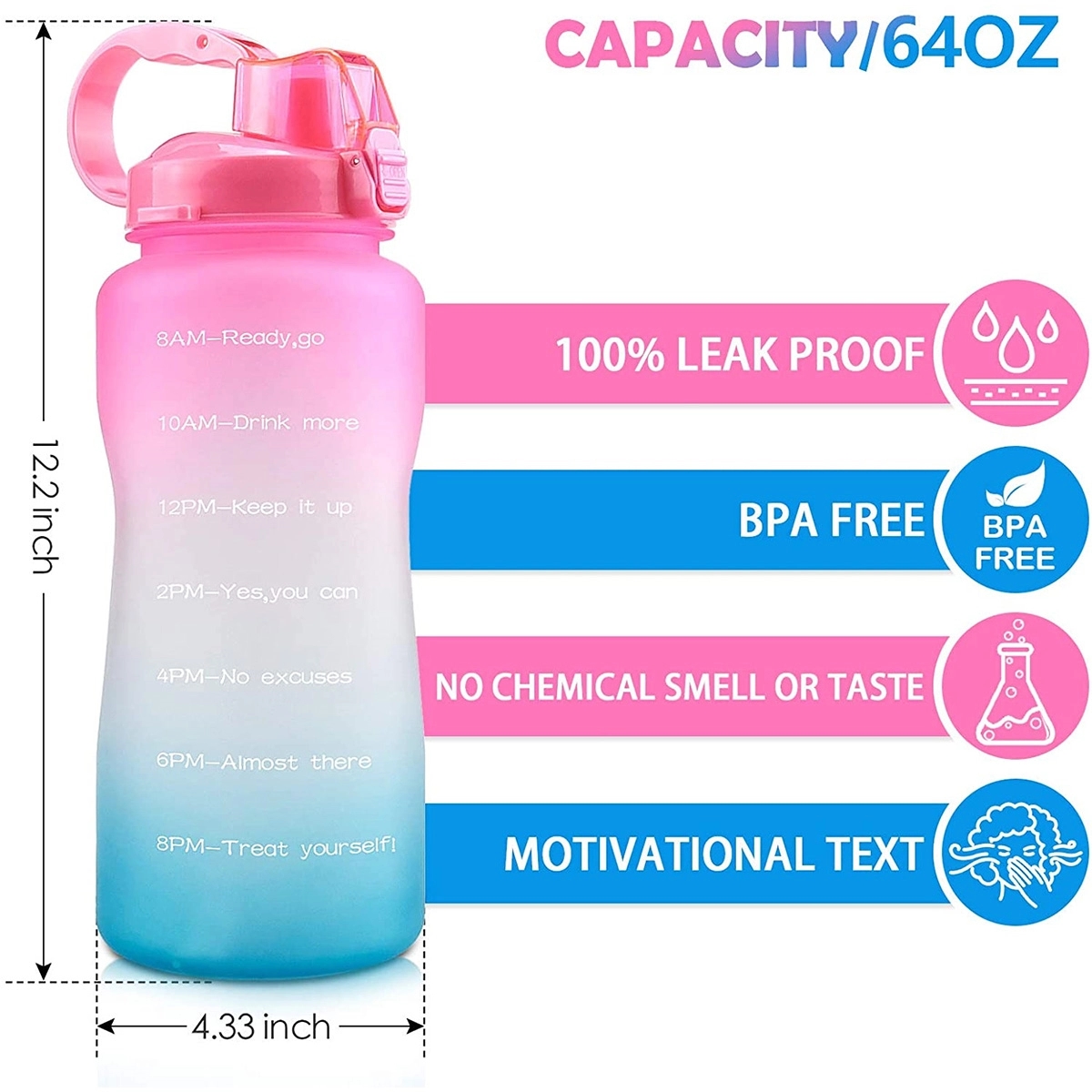 68Oz Time Marker Bottle 4