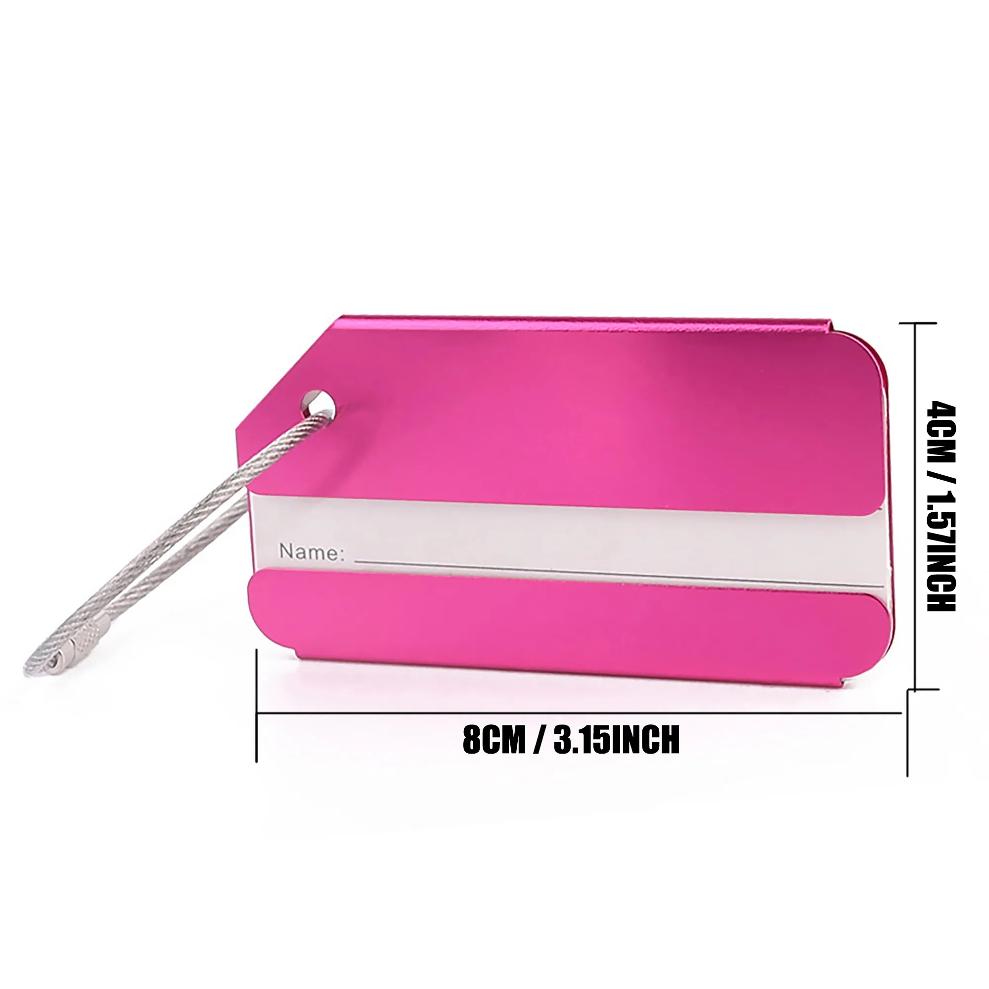 Aluminum Luggage Tag 3