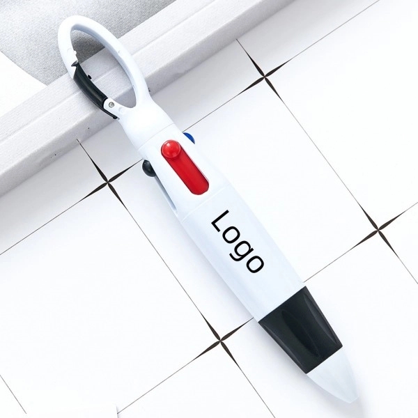 4 Color Carabineer Fashionable Ballpoint Pen 2