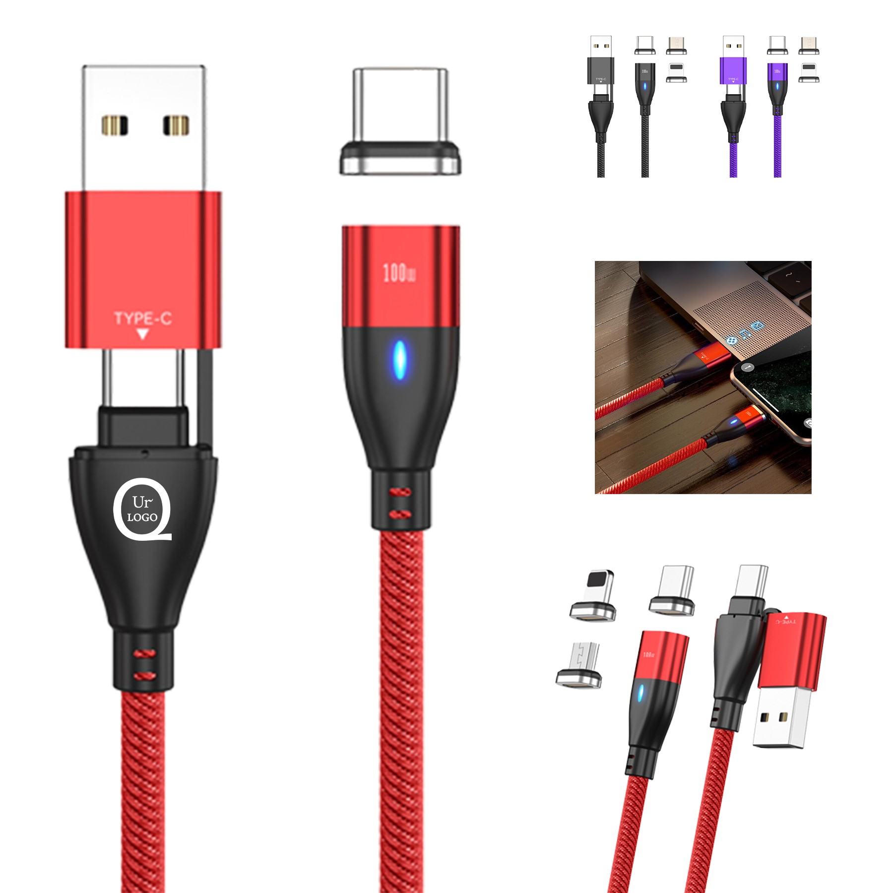 39.37 Inch Length Magnetic Charging Cable