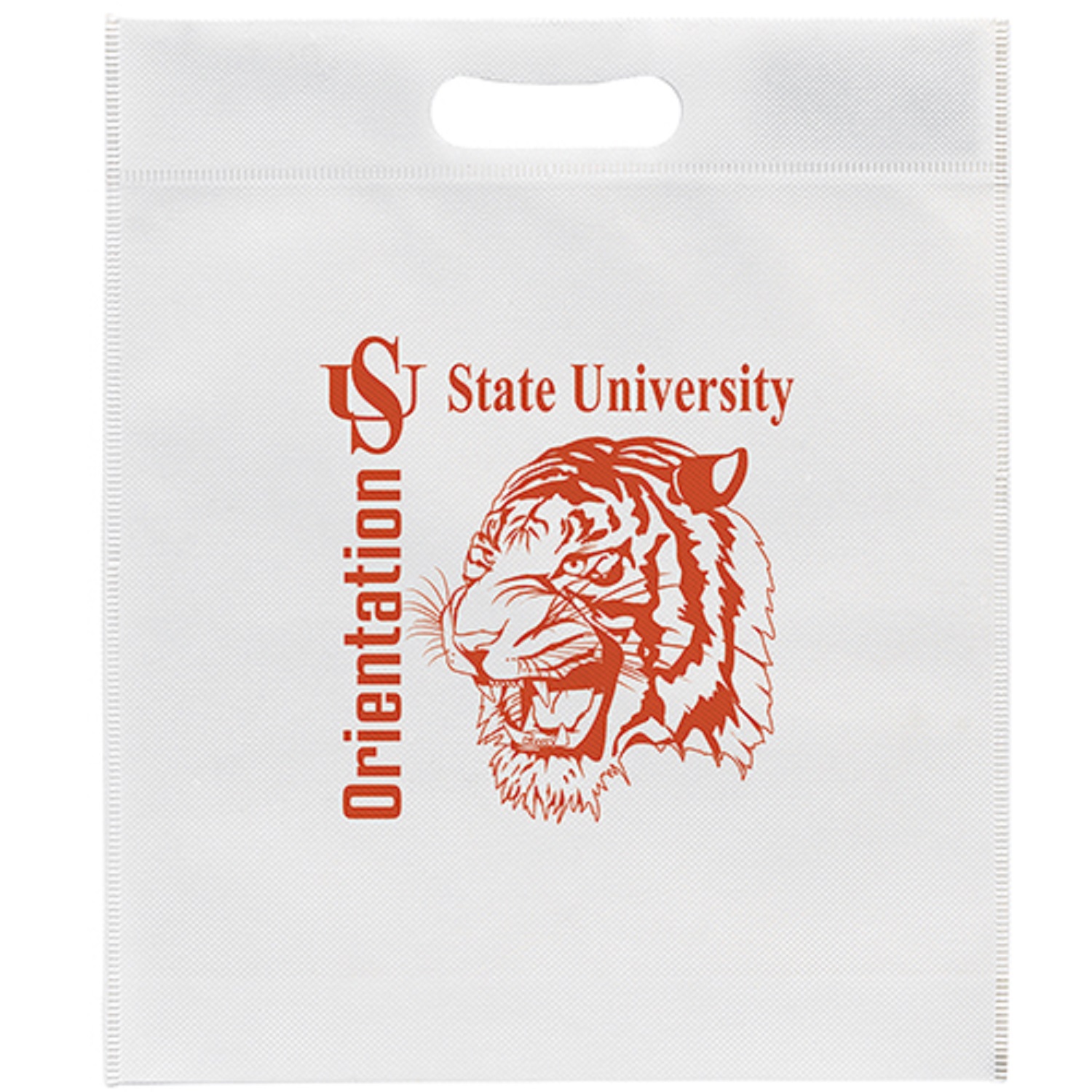 13W x 15H x 3 - Non-Woven Die Cut Bag- Screen Print 5