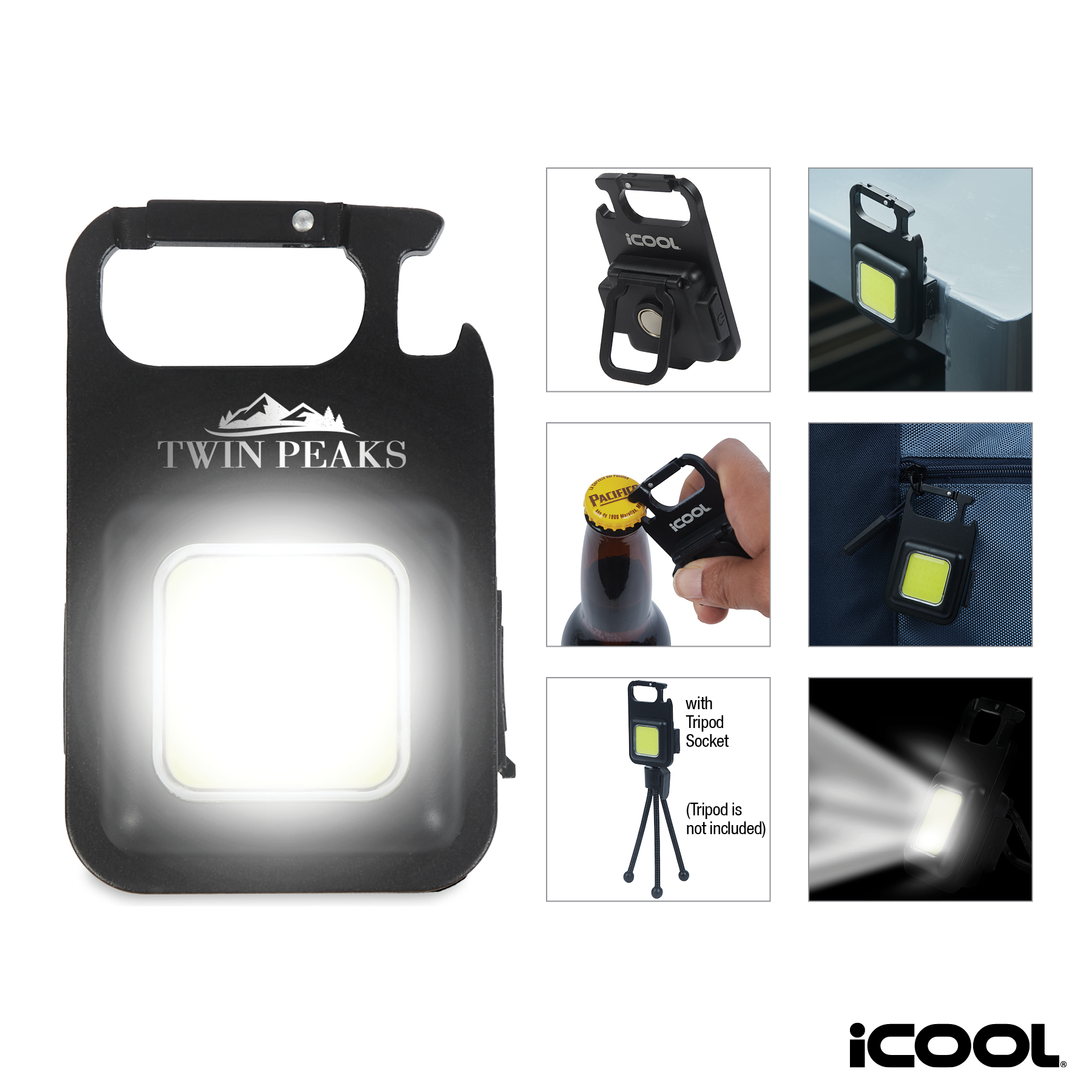 iCOOL Elwood Rechargeable Multi-Function COB Emergency Worklight 19