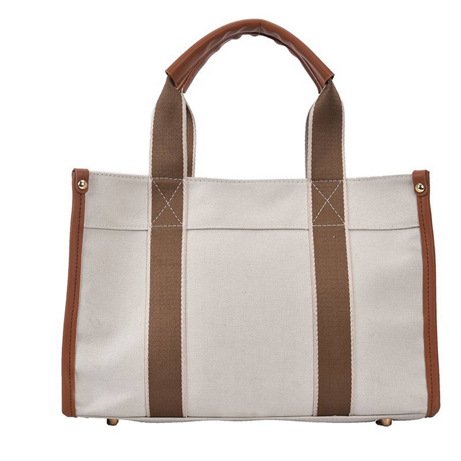 Canvas Tote Bag Simple Fashion for Women, custom tote bag with logo imprint 3