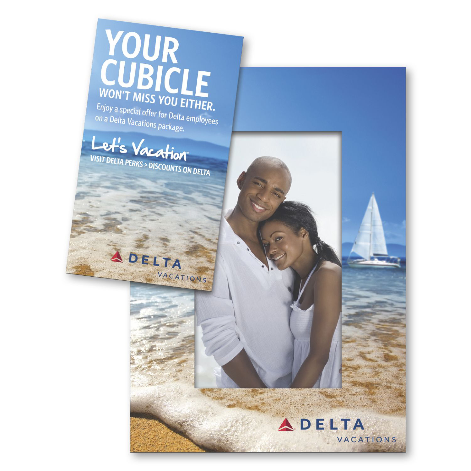 Bus Card Punch Out Picture Frame Magnet