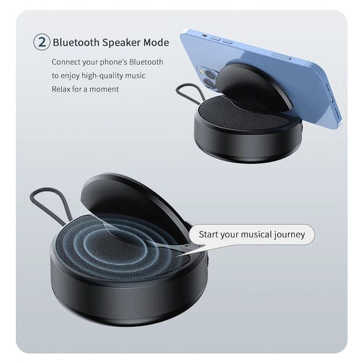 Wireless Bluetooth Speaker with Earbuds 2 In 1 6