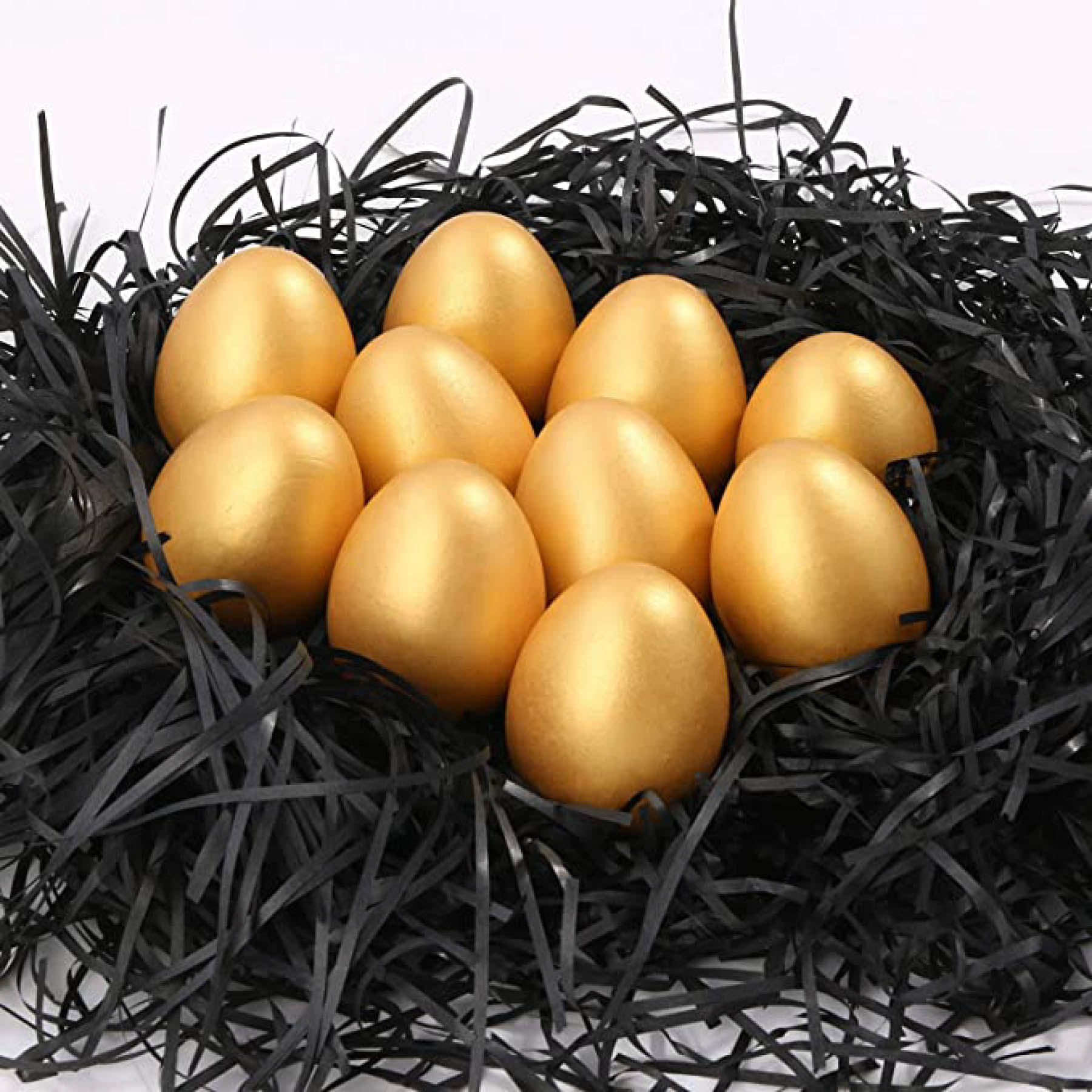 Golden Wooden Egg 1