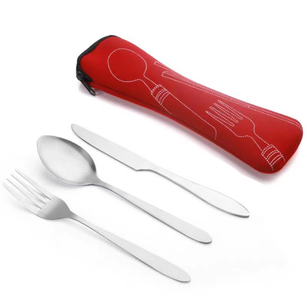 Stainless SteelCutlery Set with Pouch 2