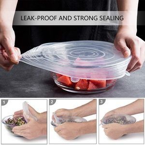 7 In 1 Silicone Food Storage Cover Lids With Reusable Bag 9