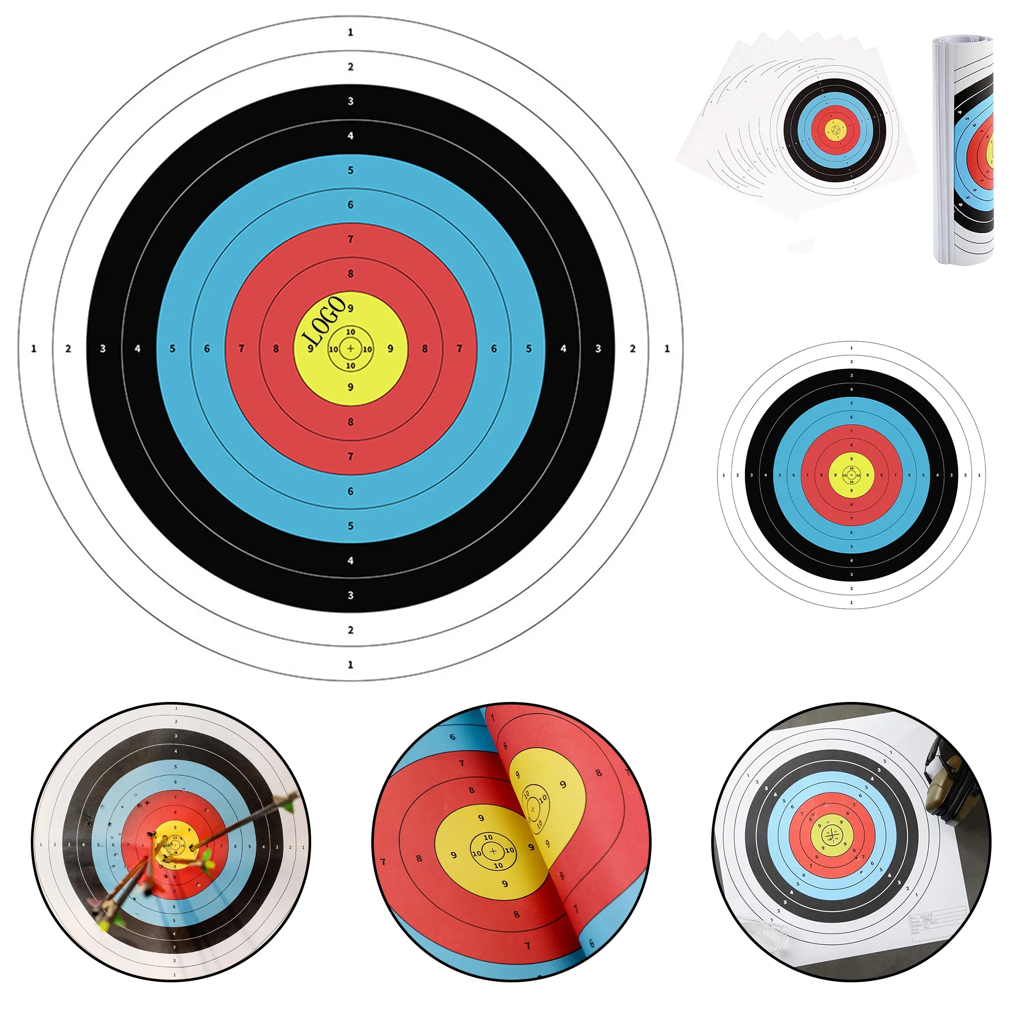 Large Paper Shooting Range Targets for Pistol 5