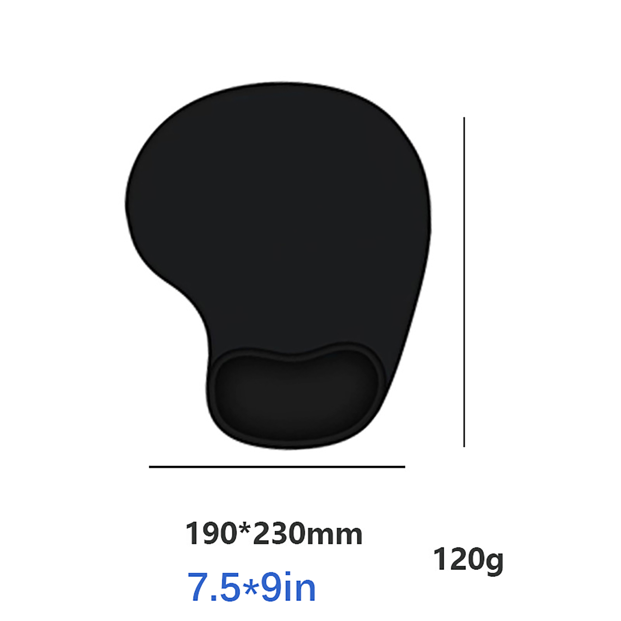 Full Color Silicone Mouse Pads w/ Wrist Rest MOQ 100 pcs 3