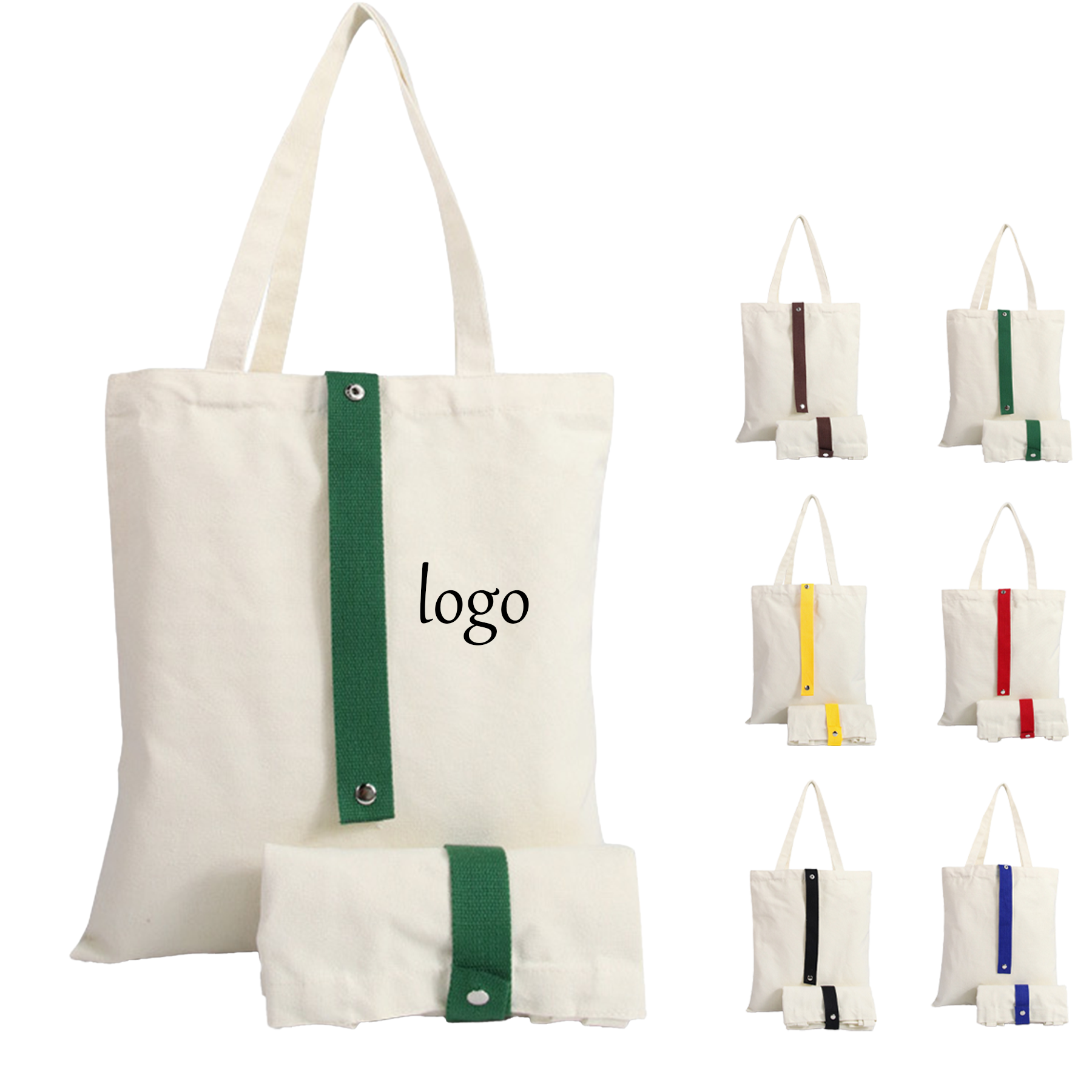 Canvas Foldable Tote Bag, custom tote bag with logo imprint 3