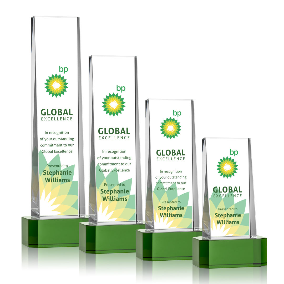 Milnerton VividPrint™ Award on Base - Green 3