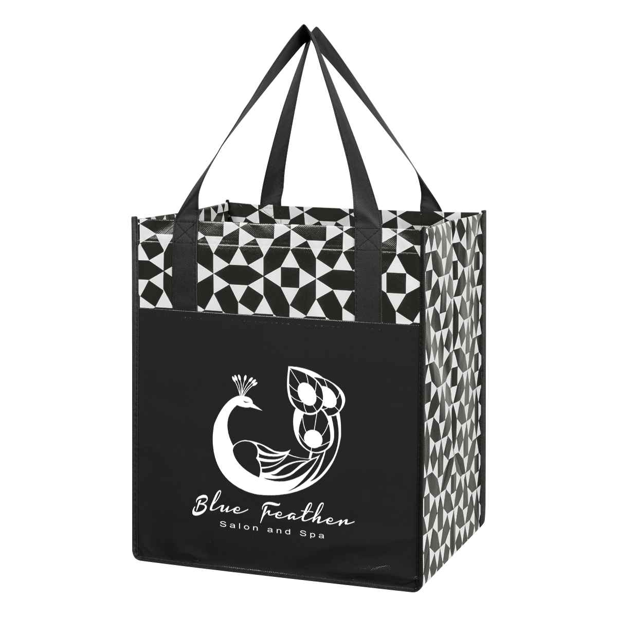 Non-Woven Geometric Shopping Tote Bag 4