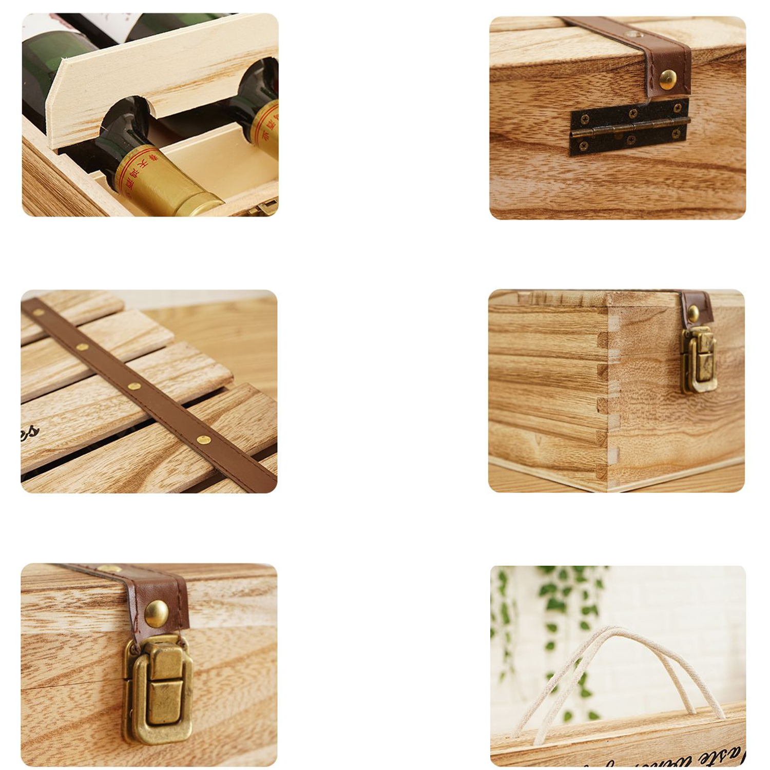 Solid Wood Wine Gift Box 4
