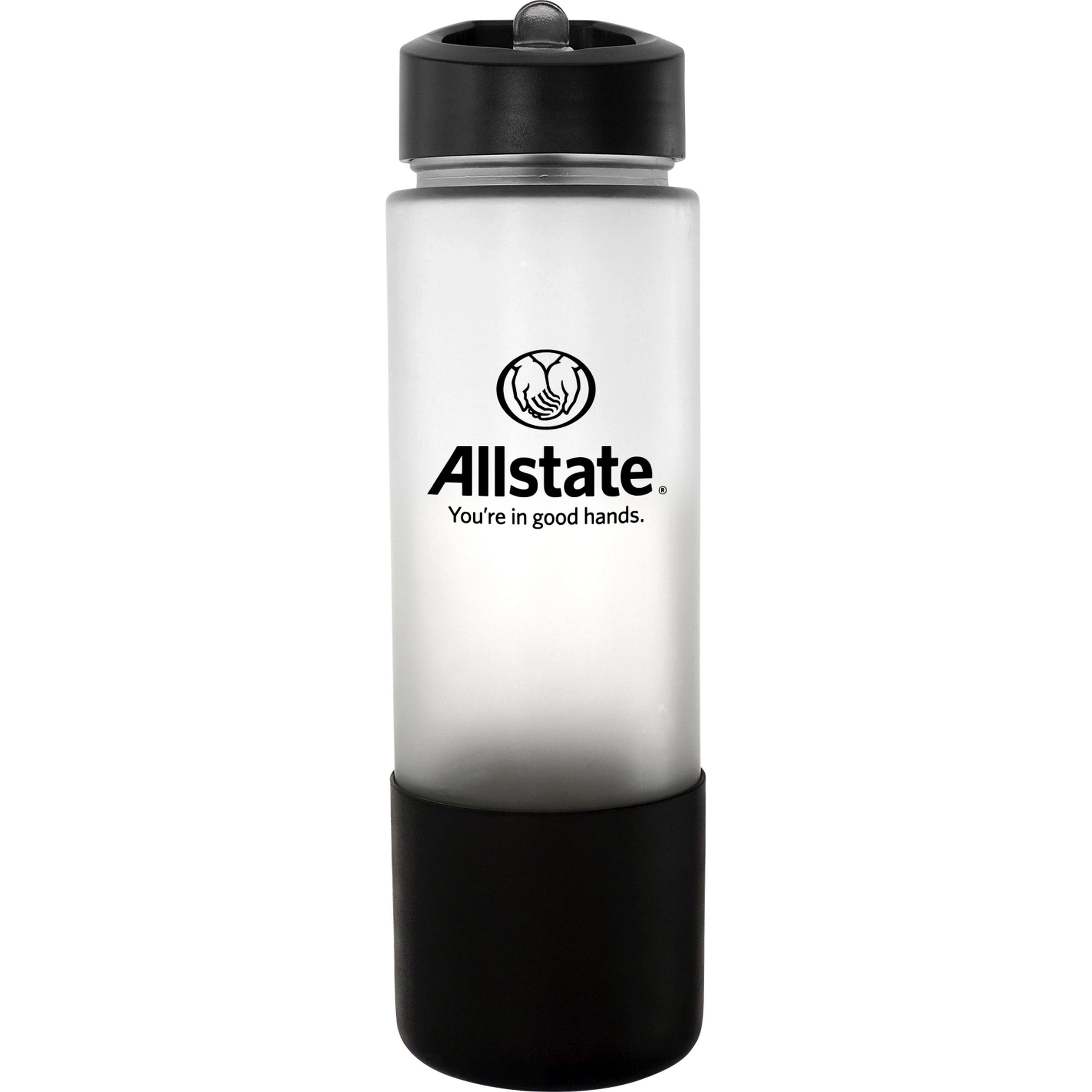 Pop Up 22 oz. Frosted Glass Grip Bottle 9