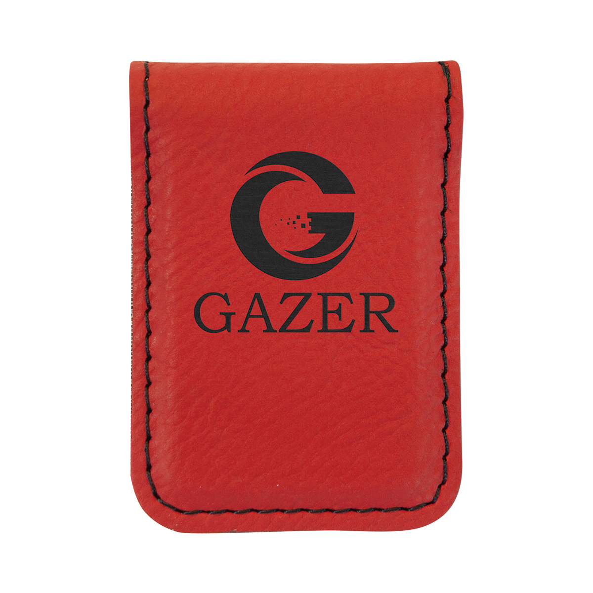 Red Leatherette Money Clip 2