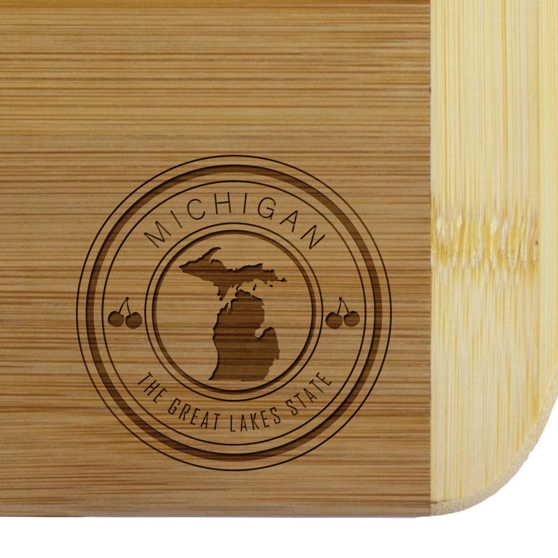 Michigan State Stamp 2-Tone 11" Cutting Board 2