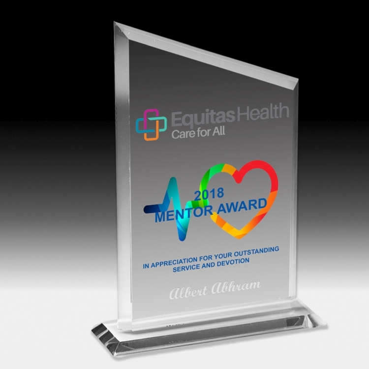Screen Printed Billboard Award (5 1/2"x 8 3/4"x 3/8") 3