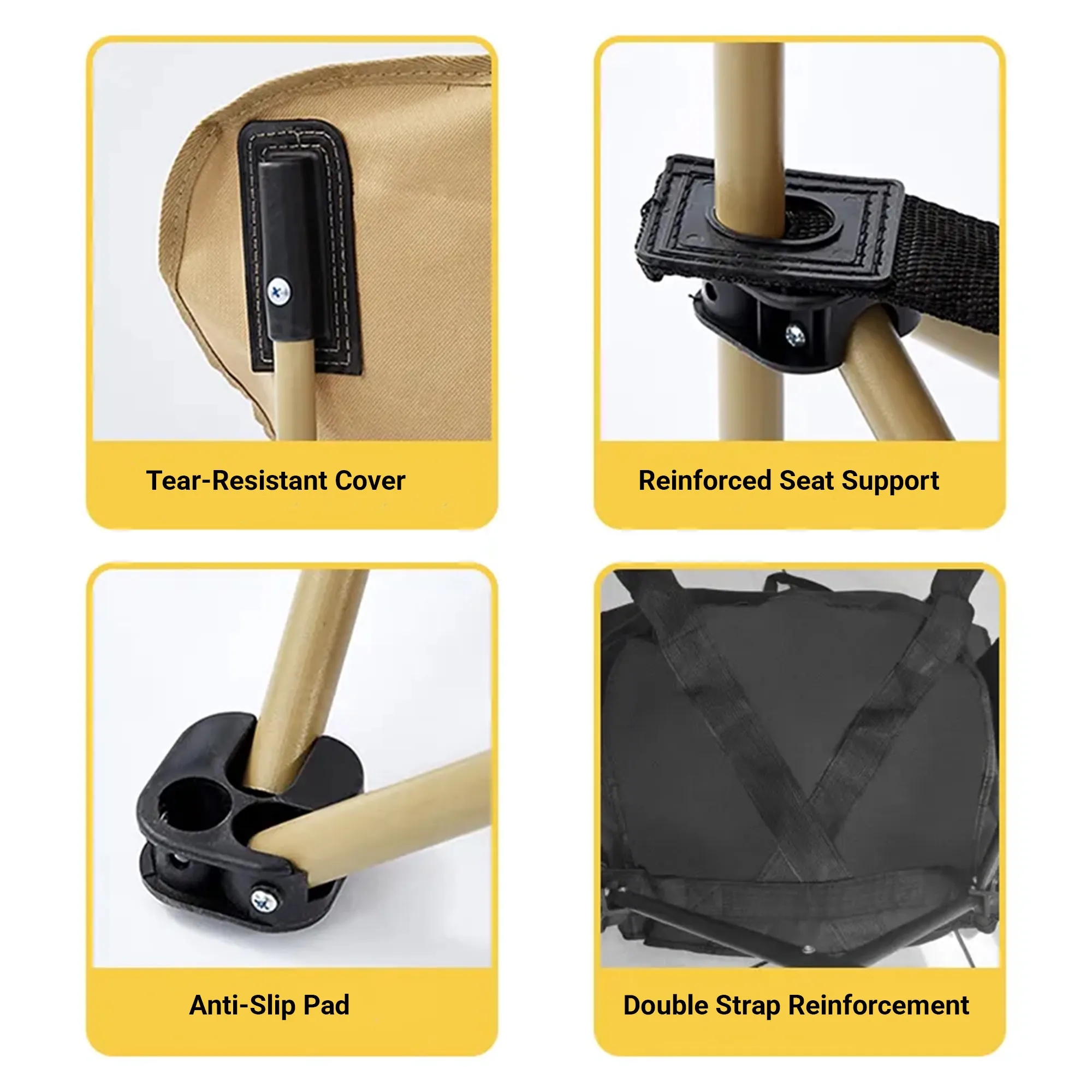 Adjustable High-Back Folding Camping Chair 8