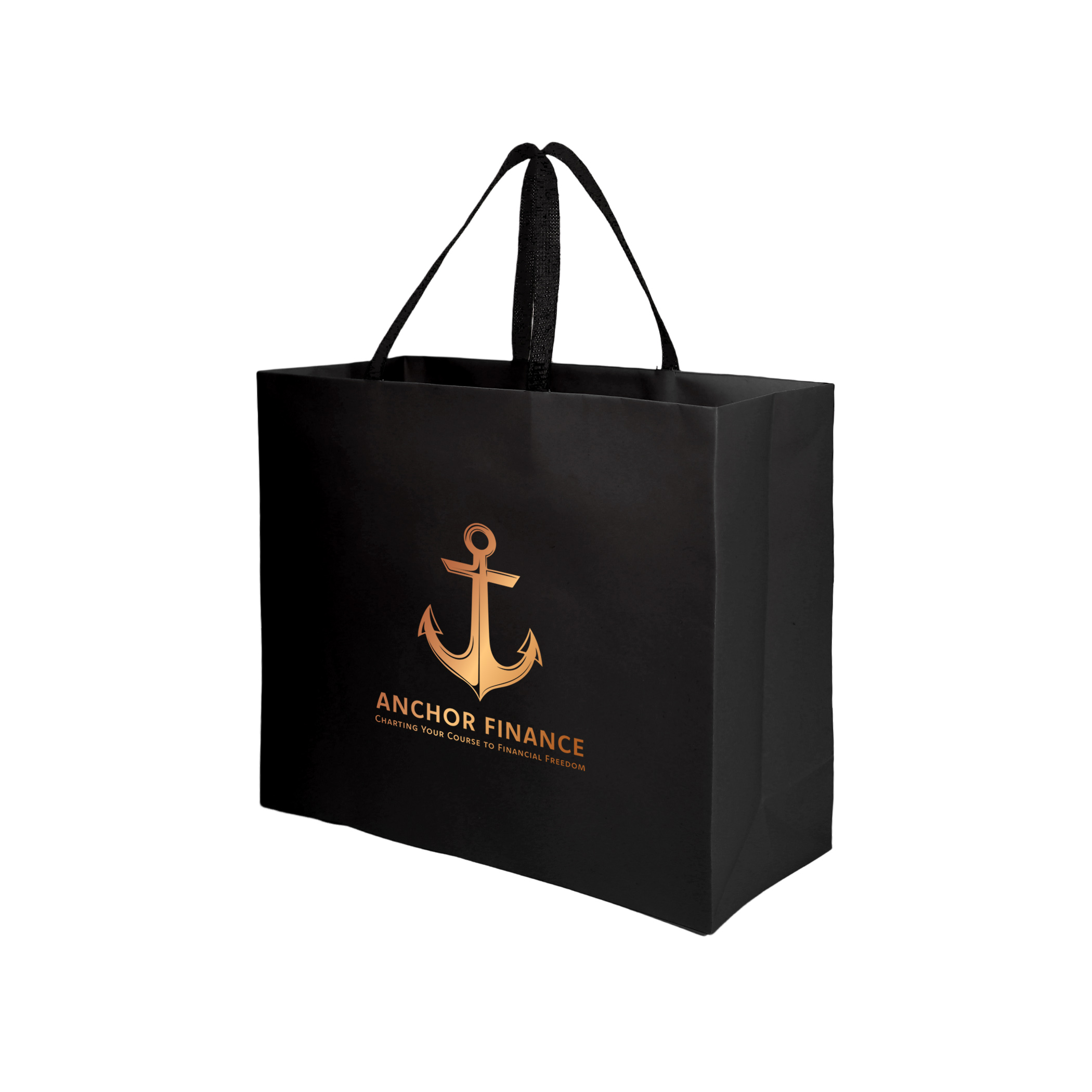 Sugarcane Paper Bag with Embedded Web Style Paper Handles - 6