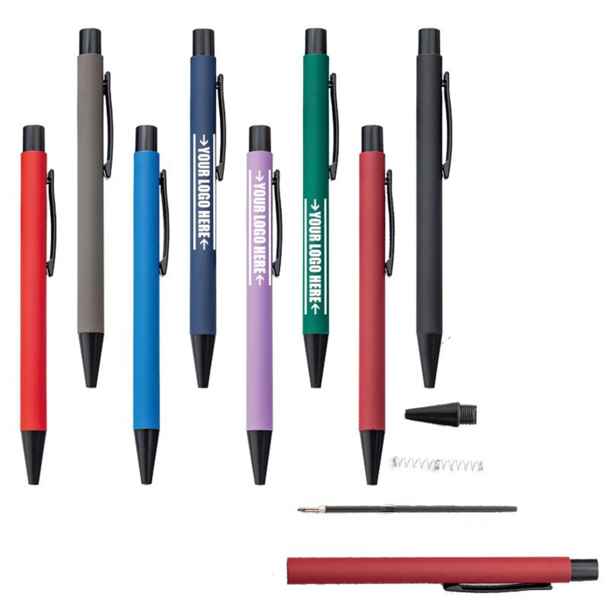 Aluminum Penholder Capless 1.0 Bullet Shape Ballpoint Pen