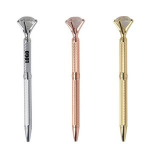 Twisted Action Metal Pen With Diamond 9