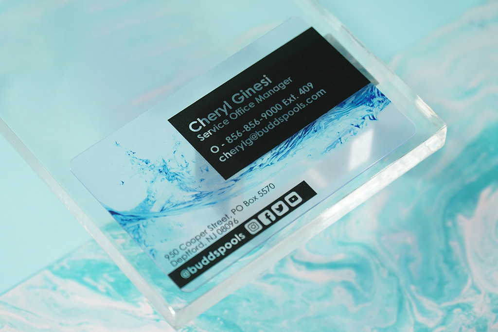 Quick Clear Plastic Business Cards 8