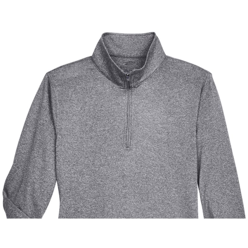 UltraClub Ladies' Cool & Dry Heathered Performance Quarter-Zip 11
