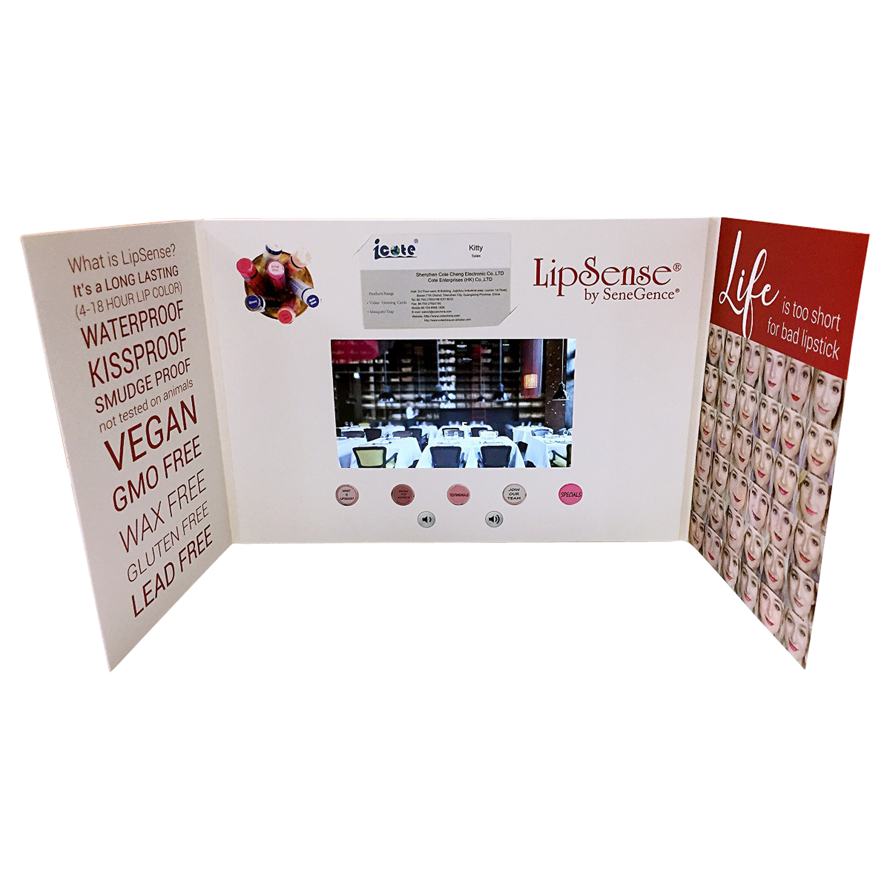 VidU 7.0" HD High-Definition Video Mailer And Brochure With Full Color Printing 16