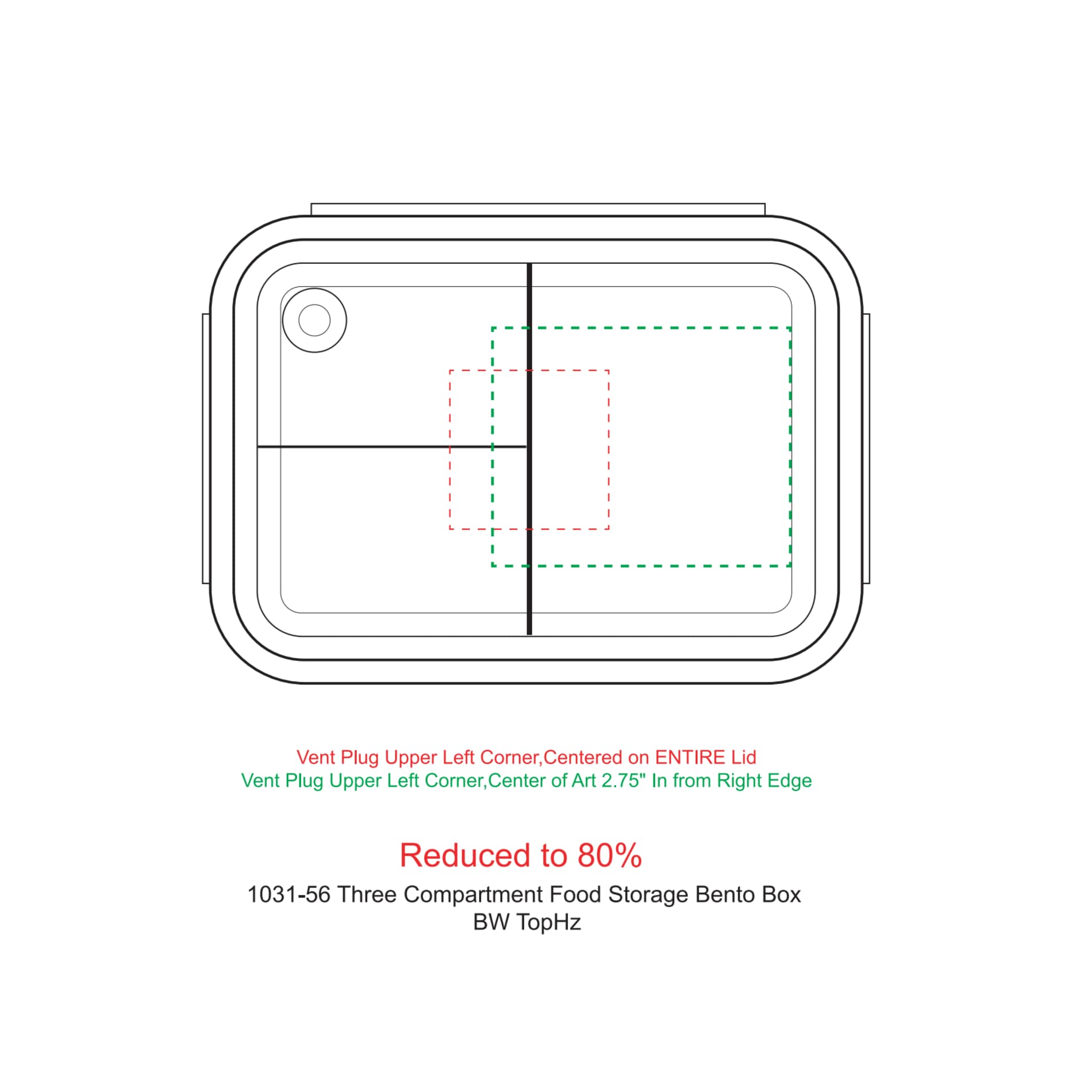 Three Compartment Food Storage Bento Box 11