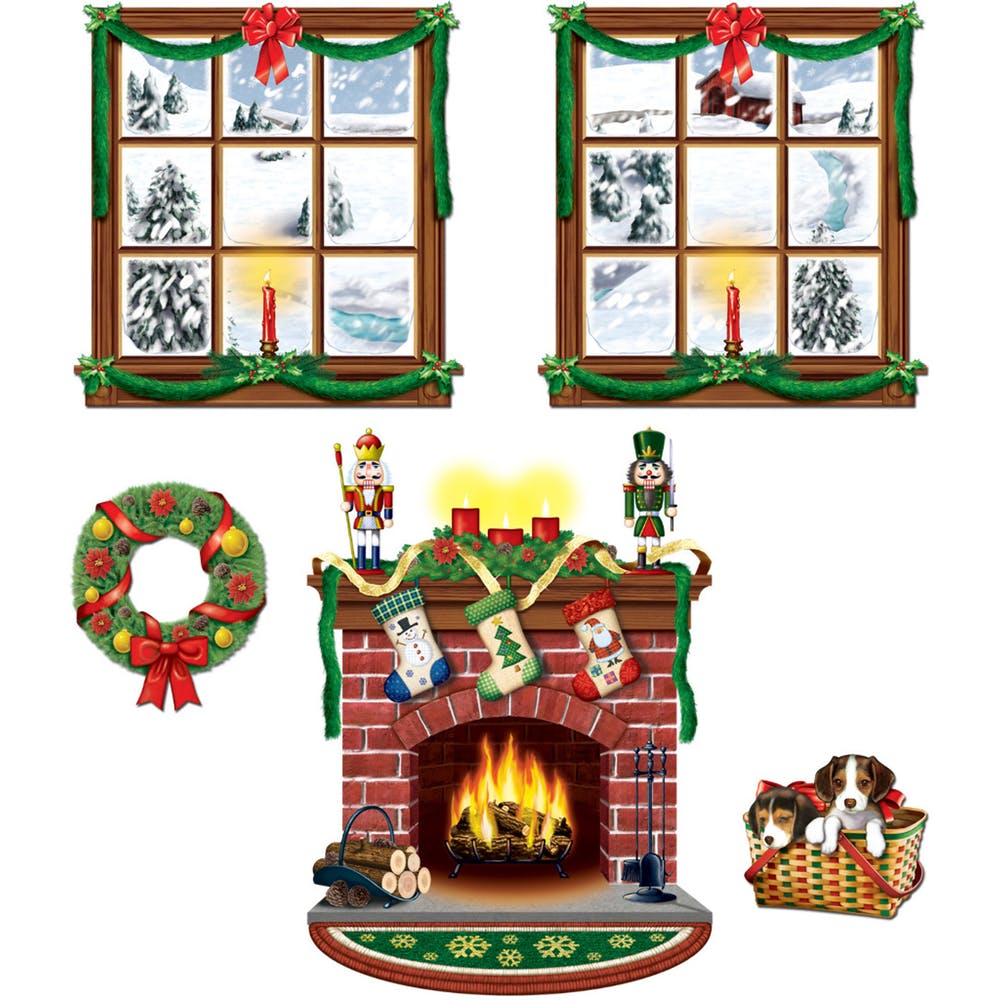 Indoor Christmas Prop Sets - 5 Piece 15-49" 2