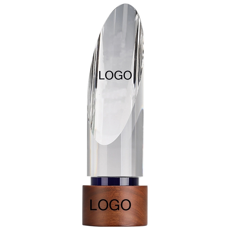 Wooden Crystal Cylinder Tower Awards 3
