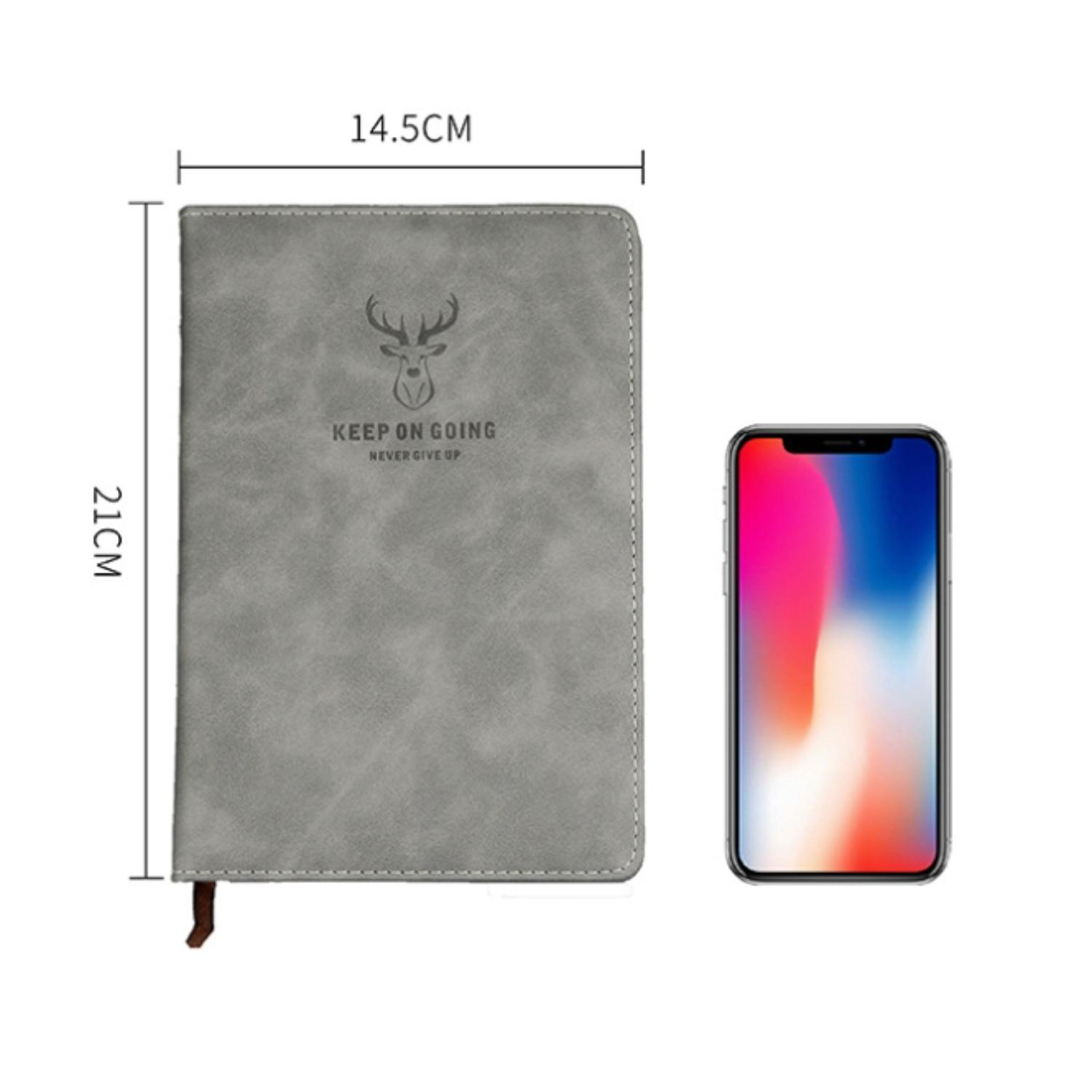 TiTUS® Executive Velveteen PU Leather A5 Notebook with Bookmark & Gift Box 6