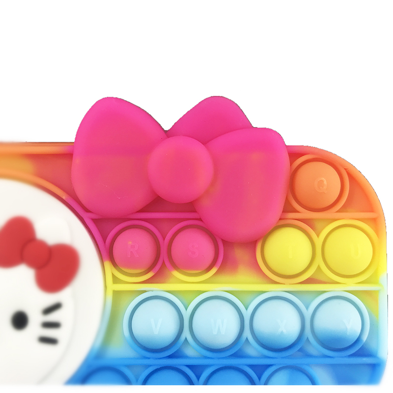 Silicone Popper Fidget Pencil Case for Girls 24